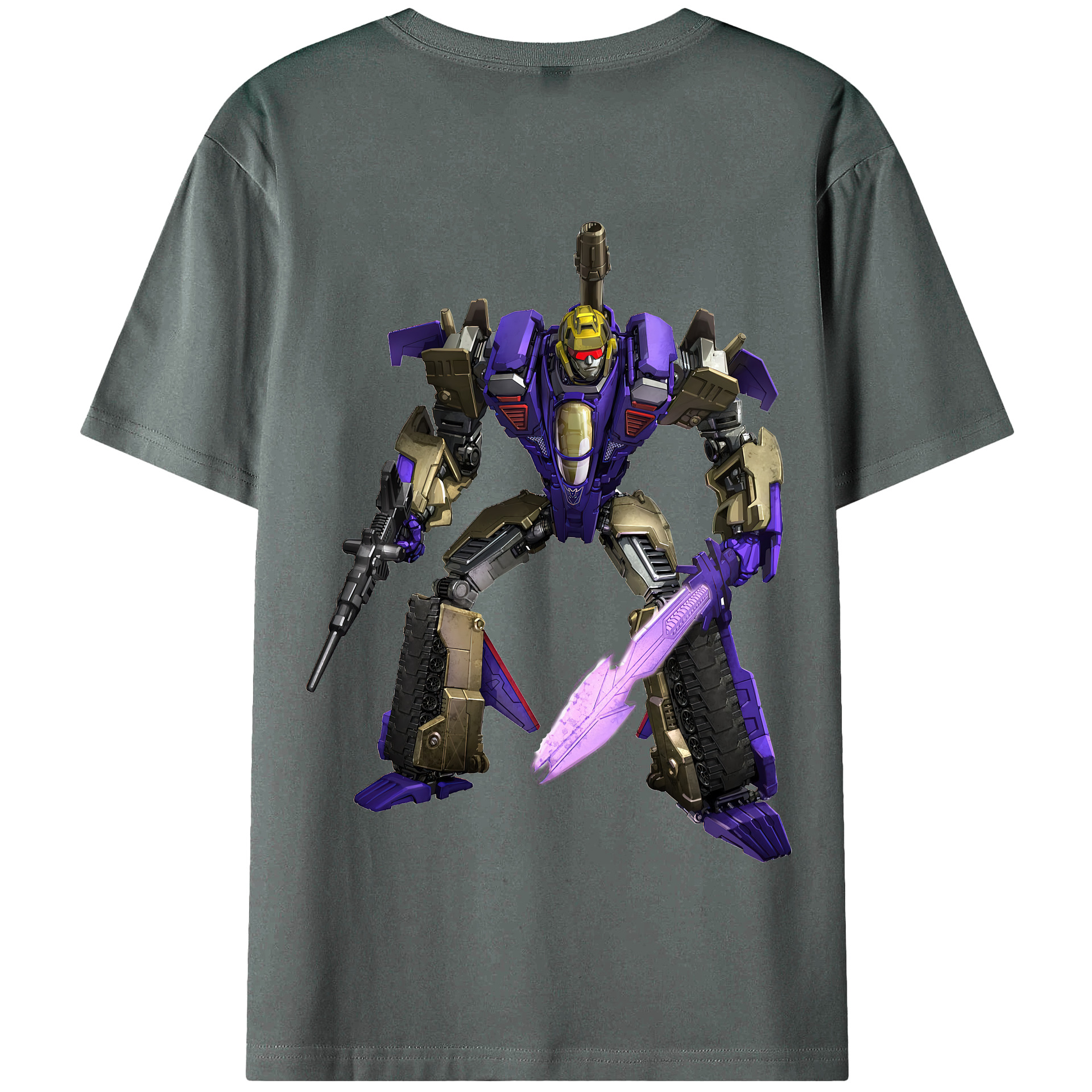 （画像用） Transformers トランスフォーマー 綿100％半袖Tシャツ（背面プリント）